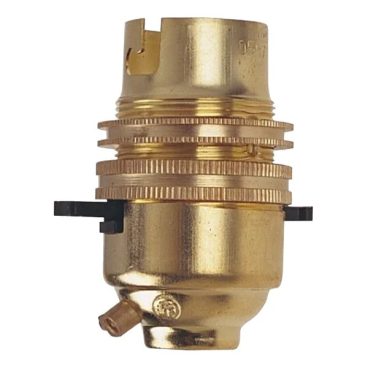 Murpack – Lamp Holder Brass Switched BC