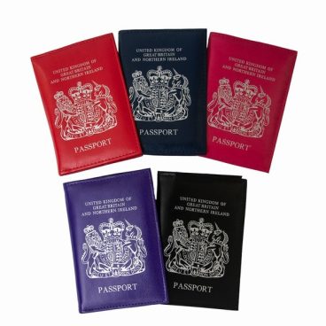 PASSPORT HOLDER GRAINED PU ASSORTED