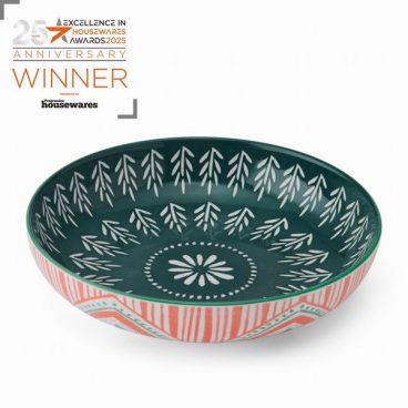 MIKASA PASTA BOWL FOLK PATTERN