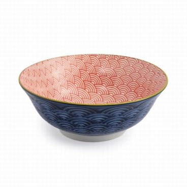 MIKASA RAMEN BOWL RED BLUE ARC