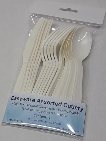 CORNSTARTCH ASSORTED CUTLERY PK15