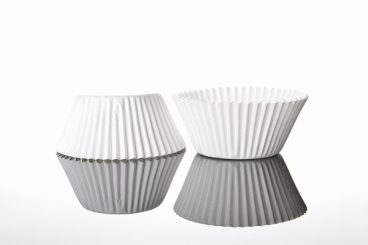 MUFFIN CASE WHITE PK100