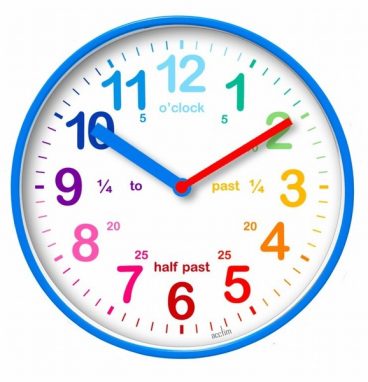 WALL CLOCK ACCTIM KIDS BLUE