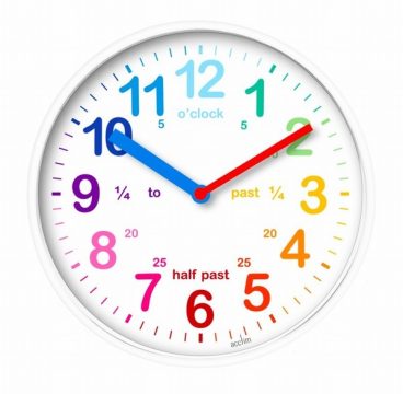 WALL CLOCK ACCTIM KIDS WHITE