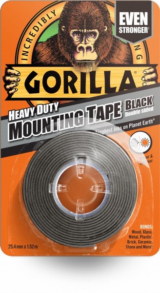 GORILLA MOUNTING TAPE H/D BLACK 1.5M