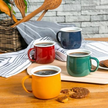 ENAMEL BELLY MUG GREEN – 375ML