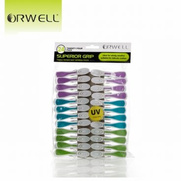 mica05/26 CLOTHES PEGS SOFT GRIP ORWELL PK24