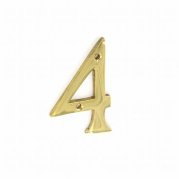 NUMBER BRASS NO. 4