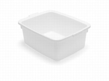 BOWL RECT WHITE 12L