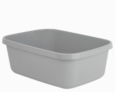 BOWL RECT GREY 38CM WHAM