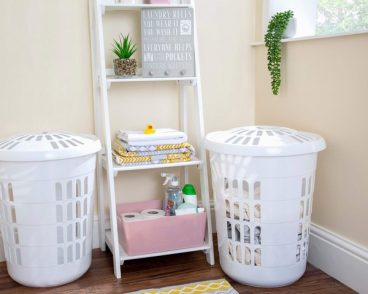 Wham – Laundry Hamper Round – Ice White