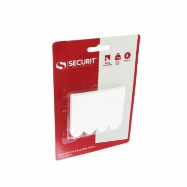 SECURIT REMOVABLE HOOKS HOOK & LOOP MEDIUM PK4