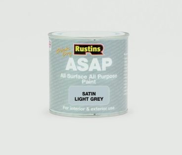 RUSTINS ASAP QD PAINT SATIN LIGHT GREY 250ML