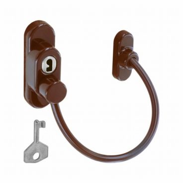 WINDOW RESTRICTOR DARK BROWN