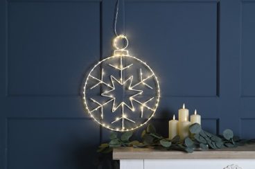 micaxmas26 BAUBLE DECORATION SNOWFLAKE 48CM