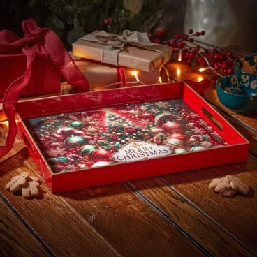 xmas26 THREEKINGS MERRY CHRISTMAS DECORTRAY