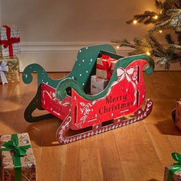 xmas26 THREEKINGS SLEIGH GIFT BOX 50CM