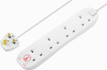 mica07/26 EXTENSION SURGE PROTECTOR 4WAY 2M