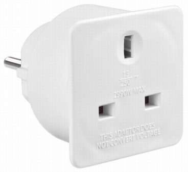 Masterplug – Travel Adaptor UK to Europe
