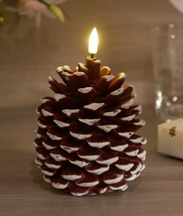 Pinecone LED Candle