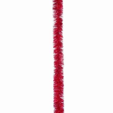 2m Red Premium Tinsel Garland, Dia 7.5cm