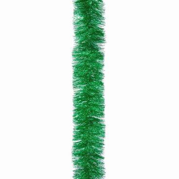 2m Green Luxury Tinsel Garland, Dia 15cm
