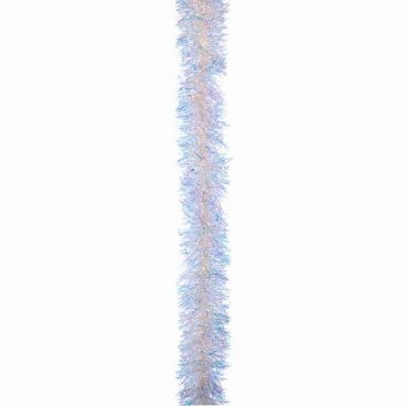 2m Iridescent Premium Tinsel Garland, Dia 7.5cm