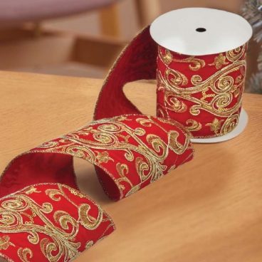 100mm Regal Luxury Velvet Ribbon, 2m – Ruby
