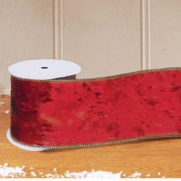 89mm Deluxe Velvet Ribbon, 3m – Red