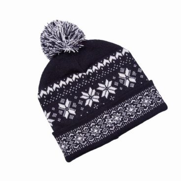 Festive Fairisle Luxury Beanie – Navy