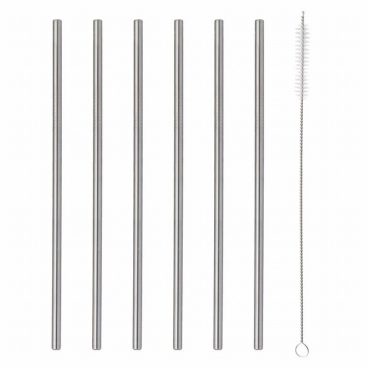 VINERS STEEL DRINKING STRAWS 6PK