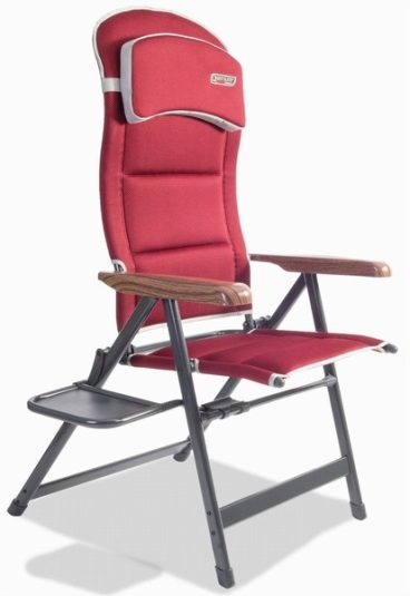 Quest – Bordeaux Recline Chair W/Table in Maroon