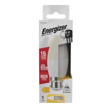 BULB LED CANDLE 7W (60W) BC OPAL WARM ENERGIZER