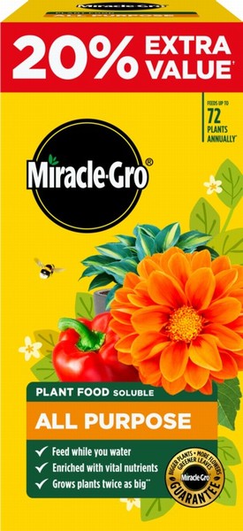 Miracle-Gro® All Purpose Plant Food 1kg + 20% Free