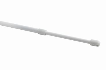NET ROD 180-300CM WHITE STEEL