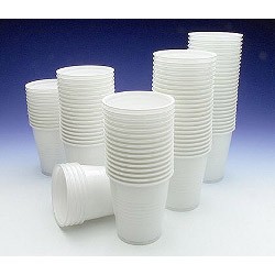 CAROLINE PLASTIC CUPS/TUMBLERS 200ML 7OZ 100PK