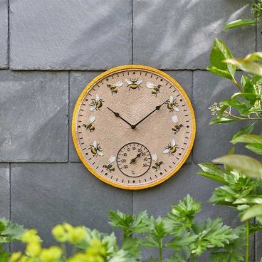 WALL CLOCK BEEZ WITH THERMOMETER