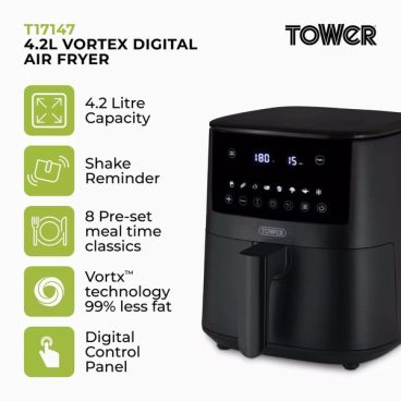 mica08/26 AIR FRYER TOWER VORTEX 4.2L