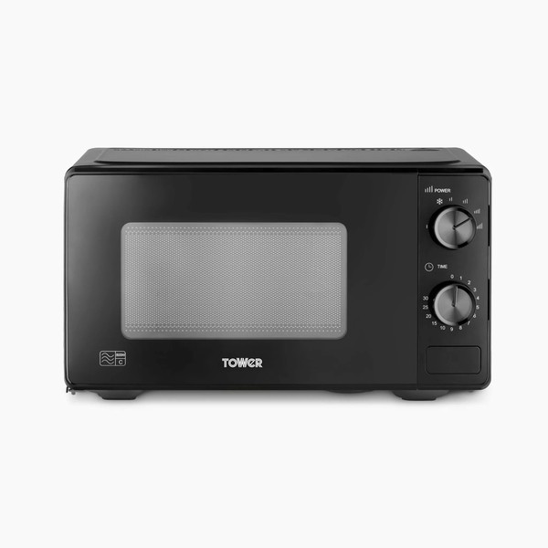 Tower - Black Manual Microwave - 800W 20L - Image 2