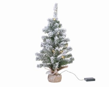 CHRISTMAS TREE MINI SNOWY LED