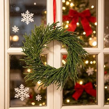 WREATH NATURAL TOUCH 50CM