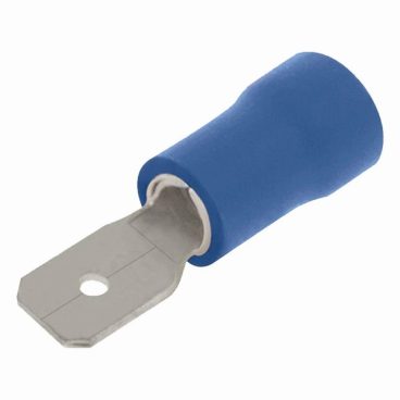 TERMINAL MALE 6.3MM BLUE