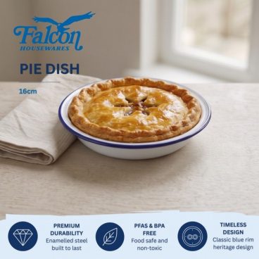 ENAMEL PIE DISH ROUND16CM*