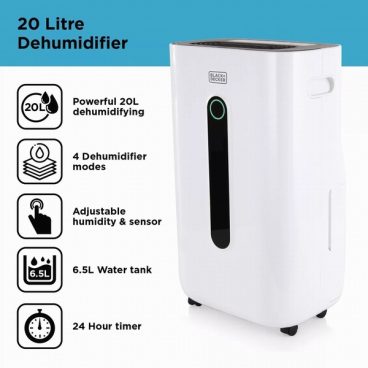 Black&Decker – Dehumidifier – 20L/Day