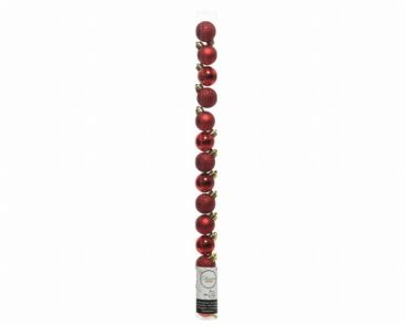XMAS2026 SHATTERPROOF BAUBLES 3CM CHRISTMAS RED