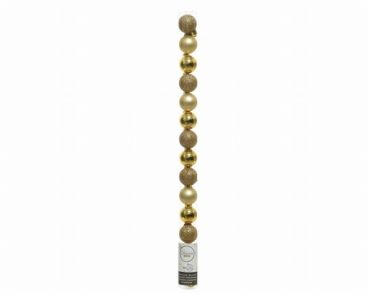 XMAS2026 SHATTERPROOF BAUBLES 3CM GOLD