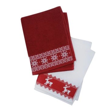 TEA TOWEL XMAS NORDIC WINTER