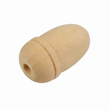 (x1) WOODEN ACORN CORD WEIGHT