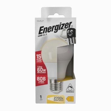 S9423 Energizer LED GLS E27 (ES) 806lm 7.3W 2,700K (Warm White)